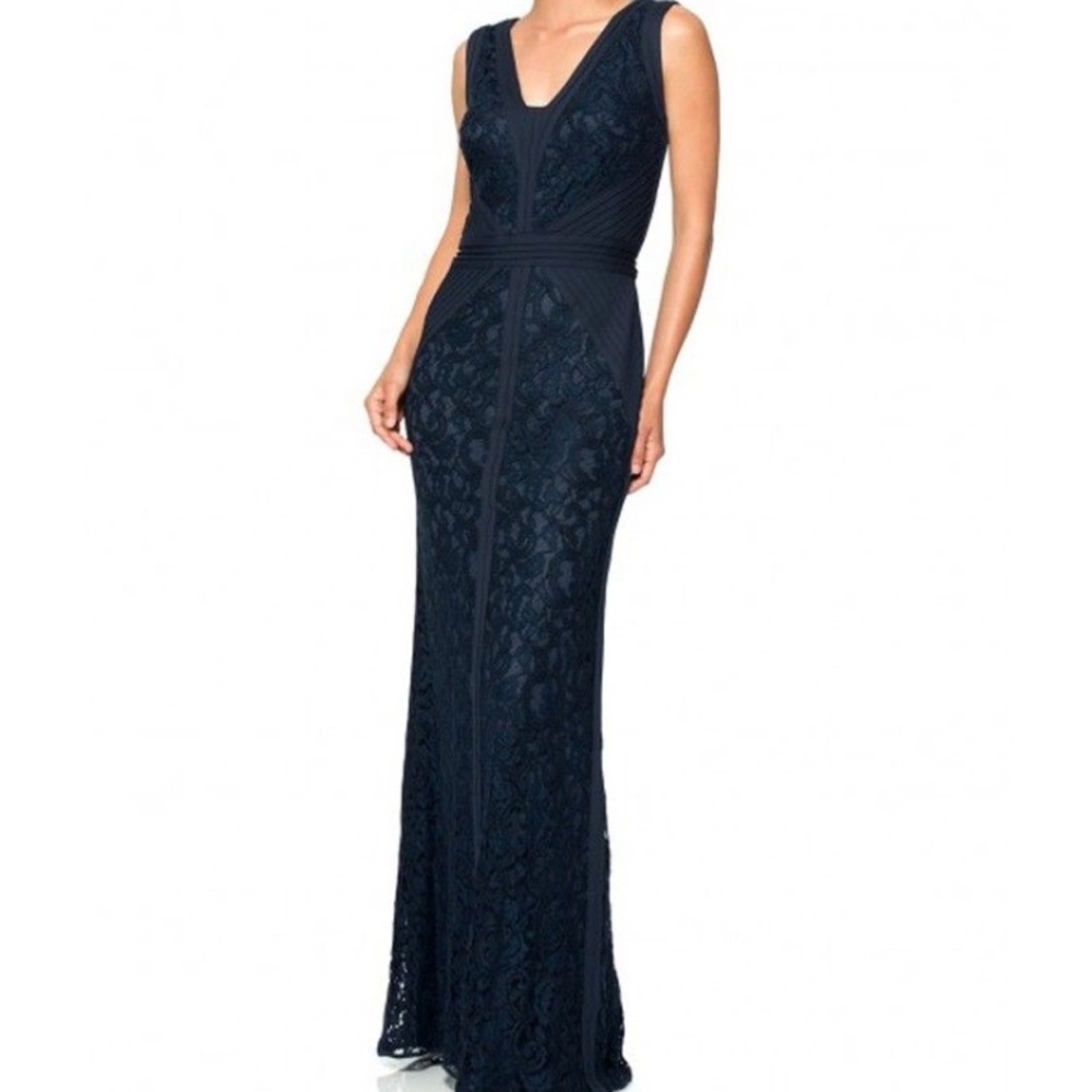 NWT NEW Tadashi Navy Lace Dress XS 2
